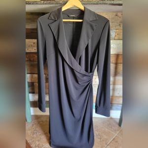 Black wrap dress